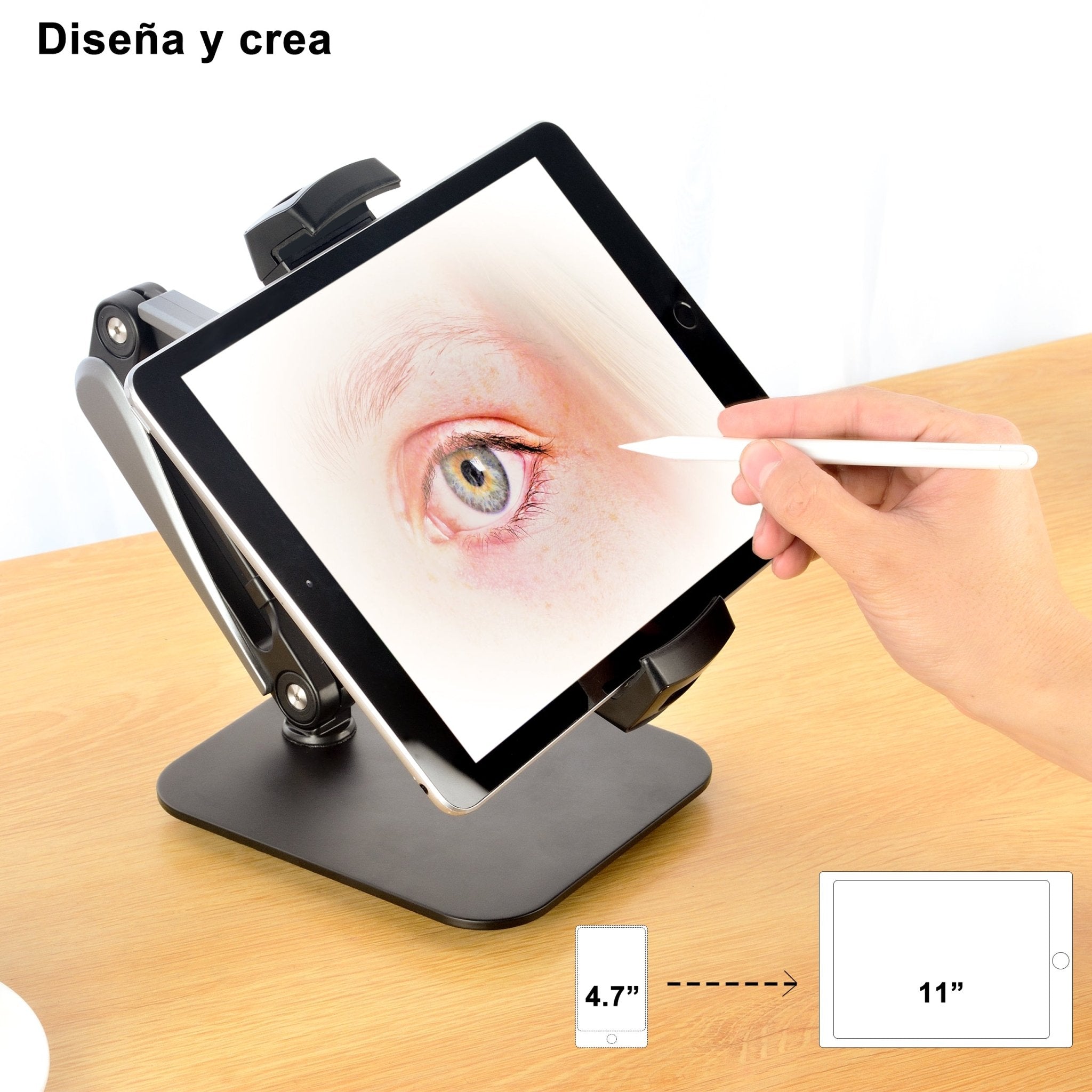 Imagen de Electrónica Soporte Tablet en color Blanco de Meishida